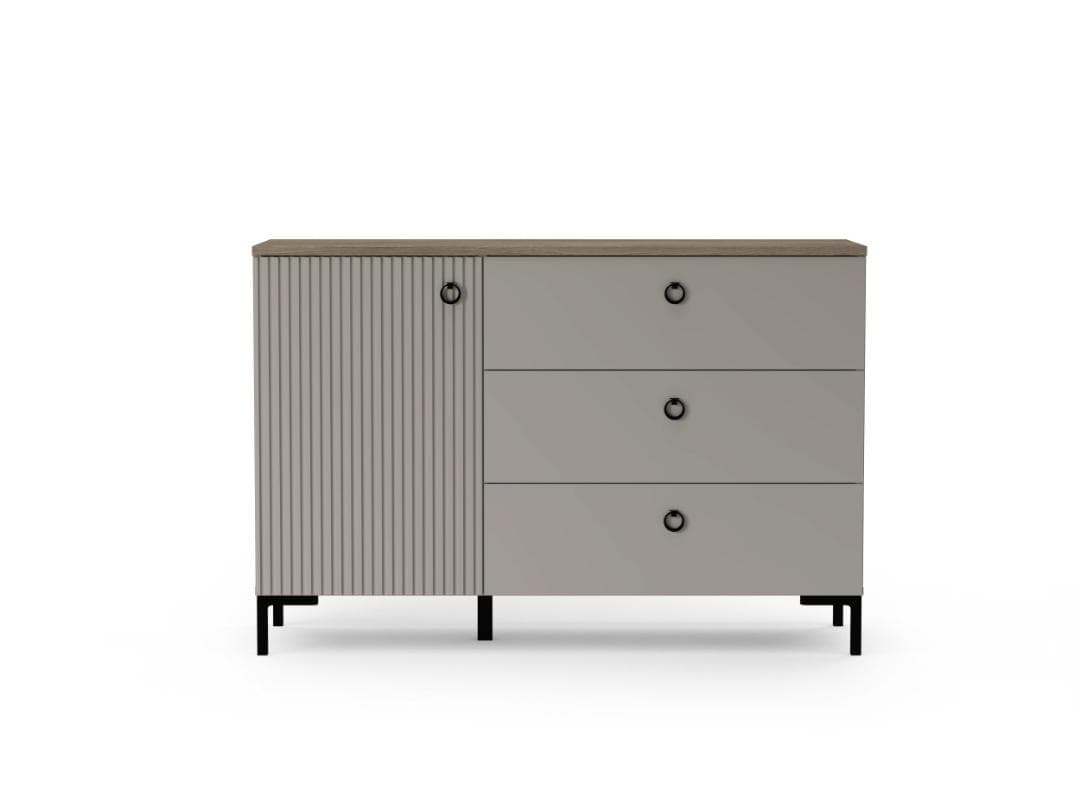 Lucrezia Sideboard 1 Tür, 3 Schubladen Kashmir.