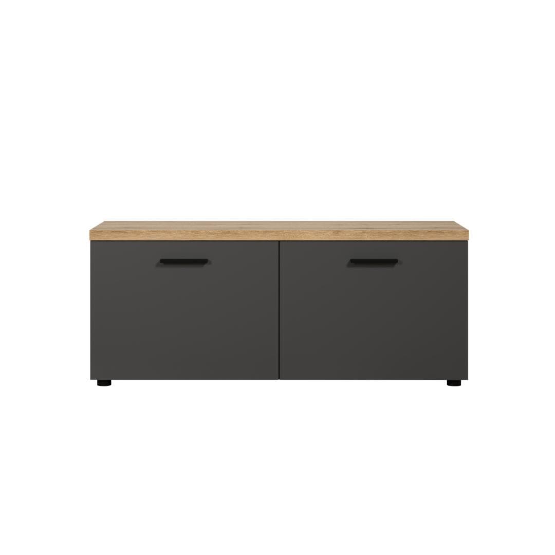 Baggio TV Tisch 2 Türen Antracit.