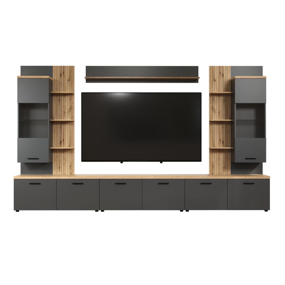 Baggio Regalsystem 6 Teile Antracit.
