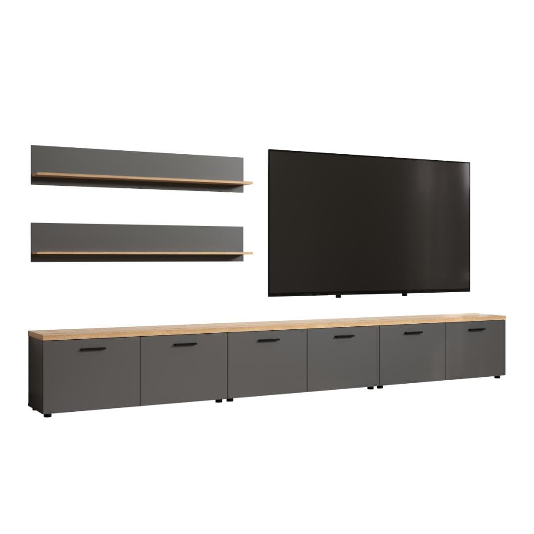 Baggio Regalsystem 5 Teile Antracit.