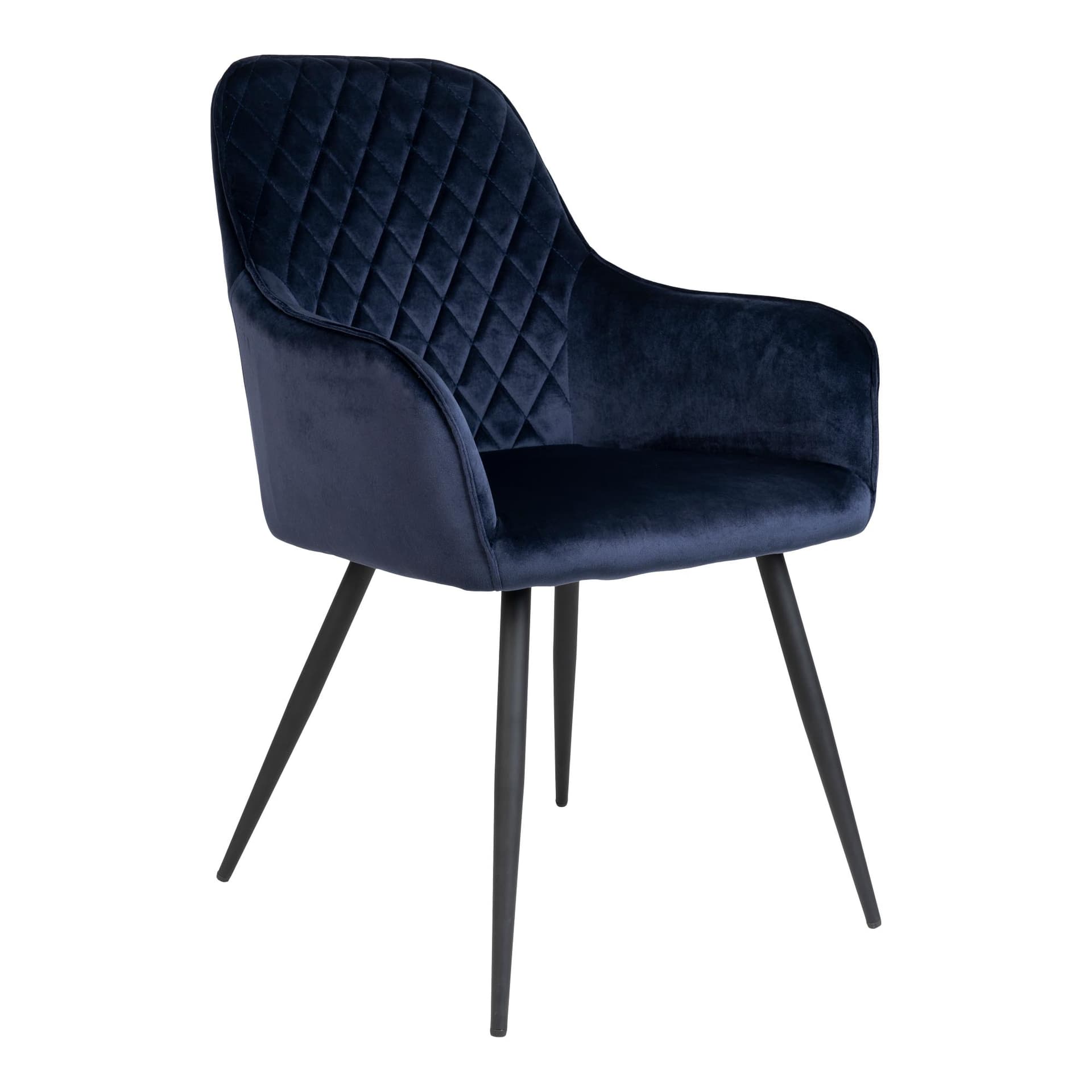 Hasse Esszimmerstuhl Velour, blau.