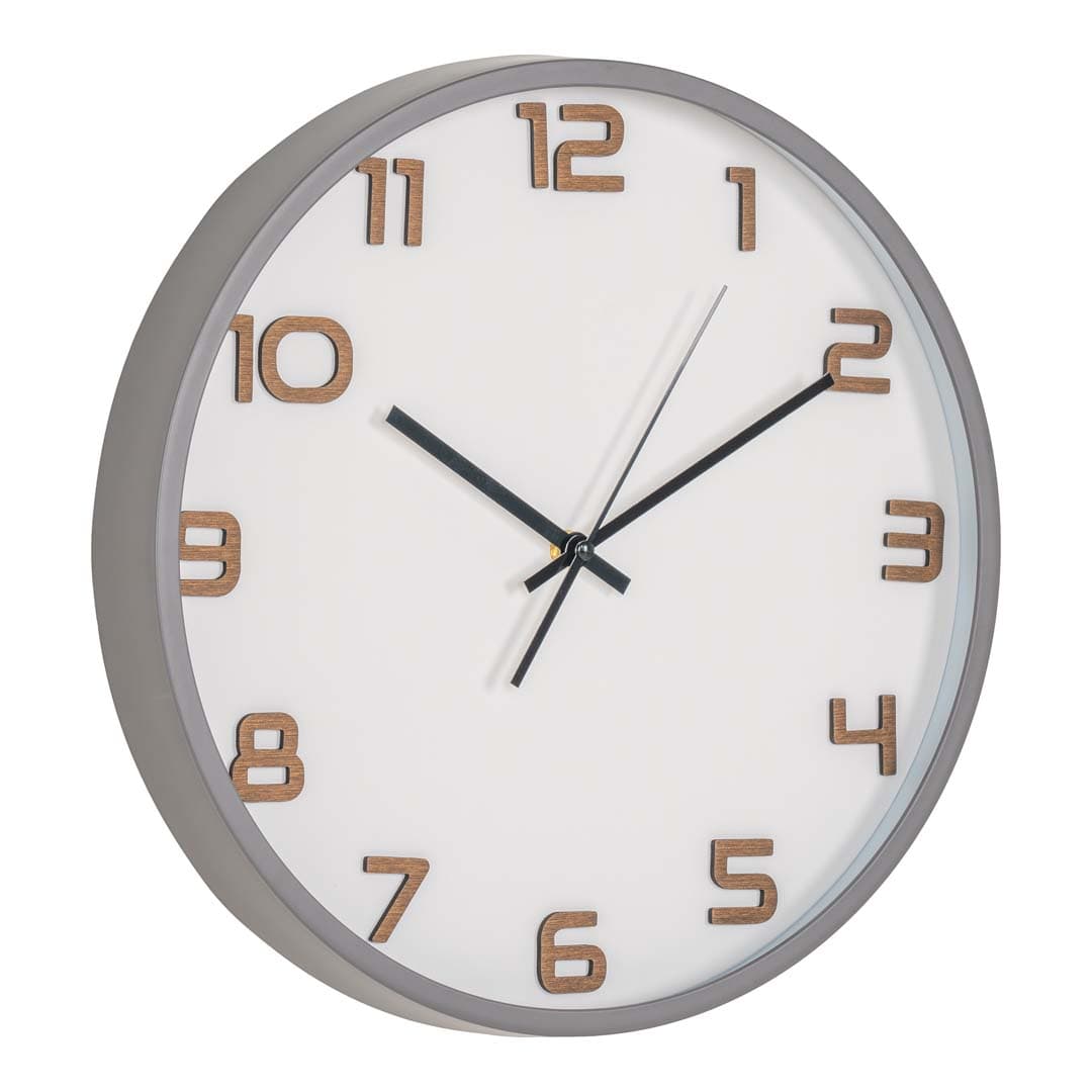 Greenwich Wanduhr Ø35cm grau.