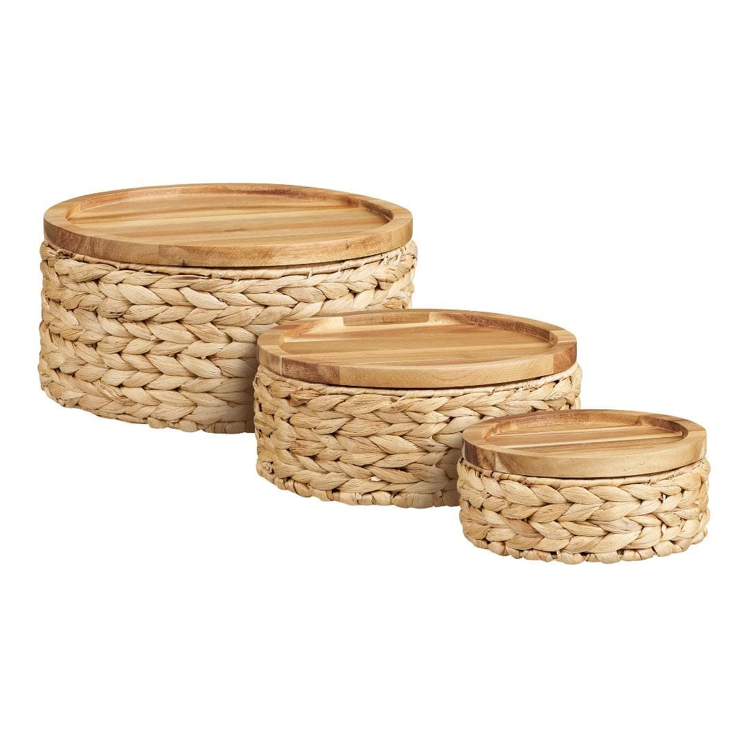 Dorte Korb Set mit 3 natur.