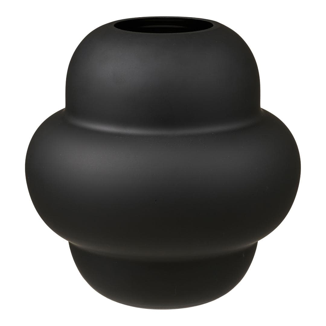 Ronja Vase Ø21cm schwarz.