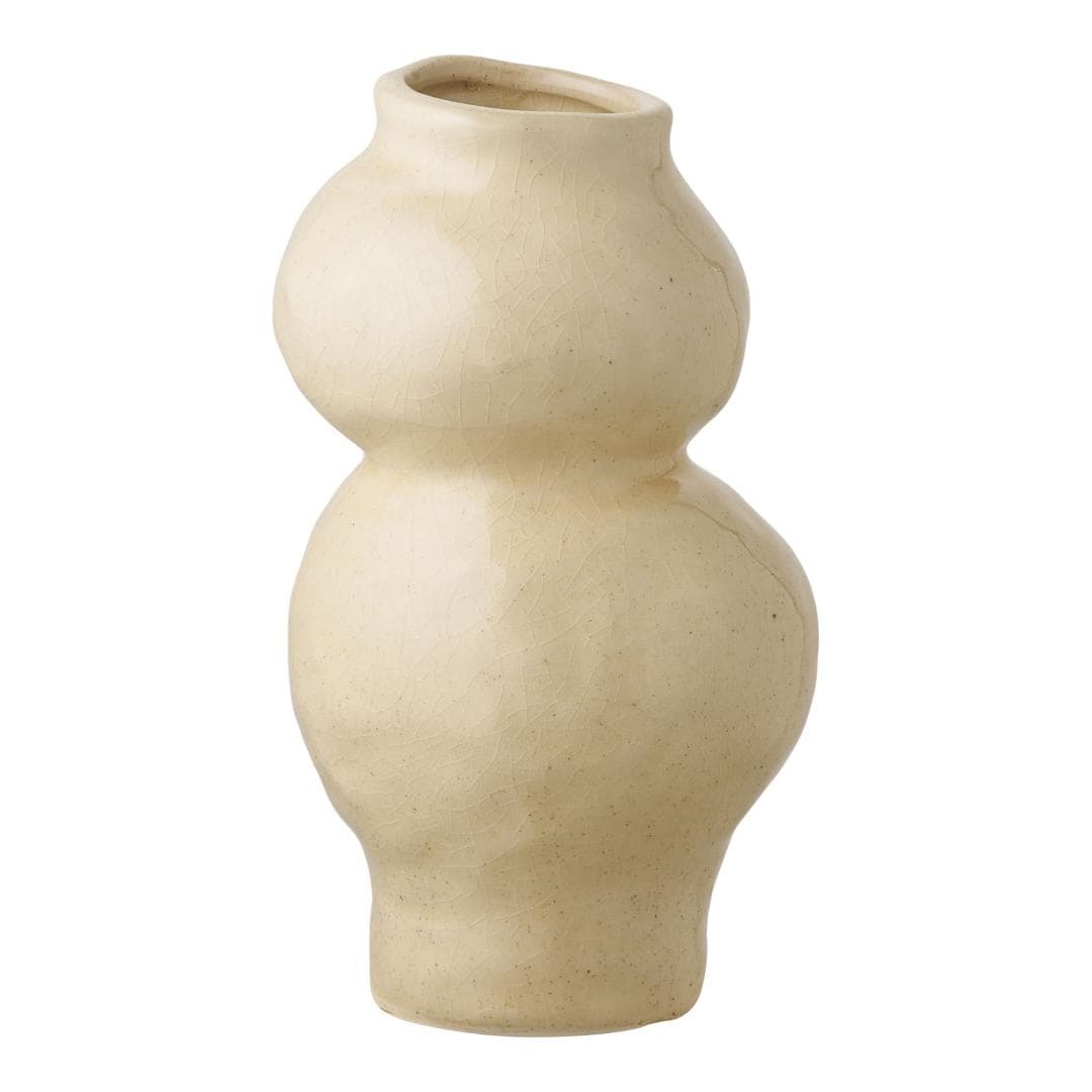 Solveig Vase Ø10,5cm beige.