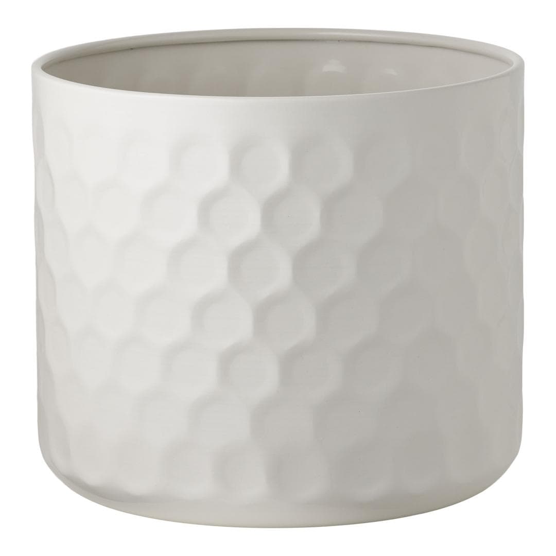 Sylvi Pflanzkübel Ø24,5cm weiß.