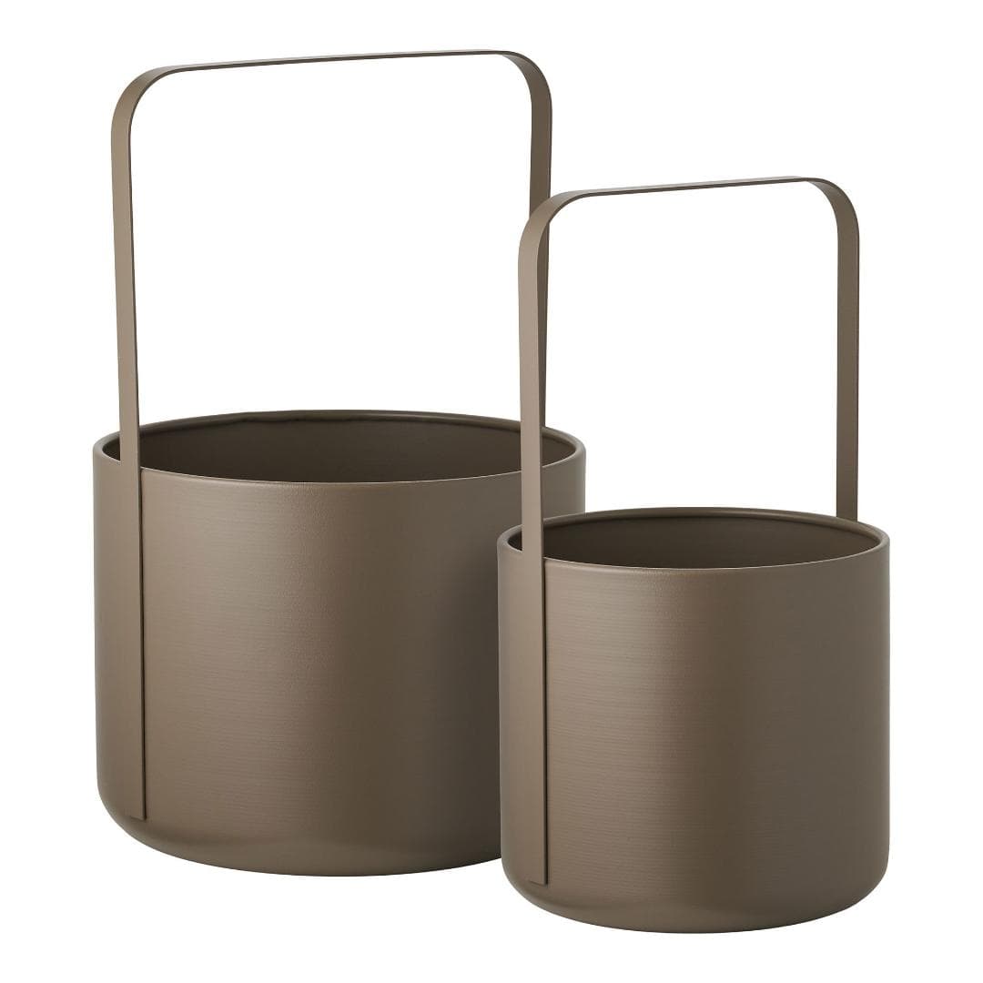Tea Pflanzkübel, Aufbewahrung Set mit 2 braun.