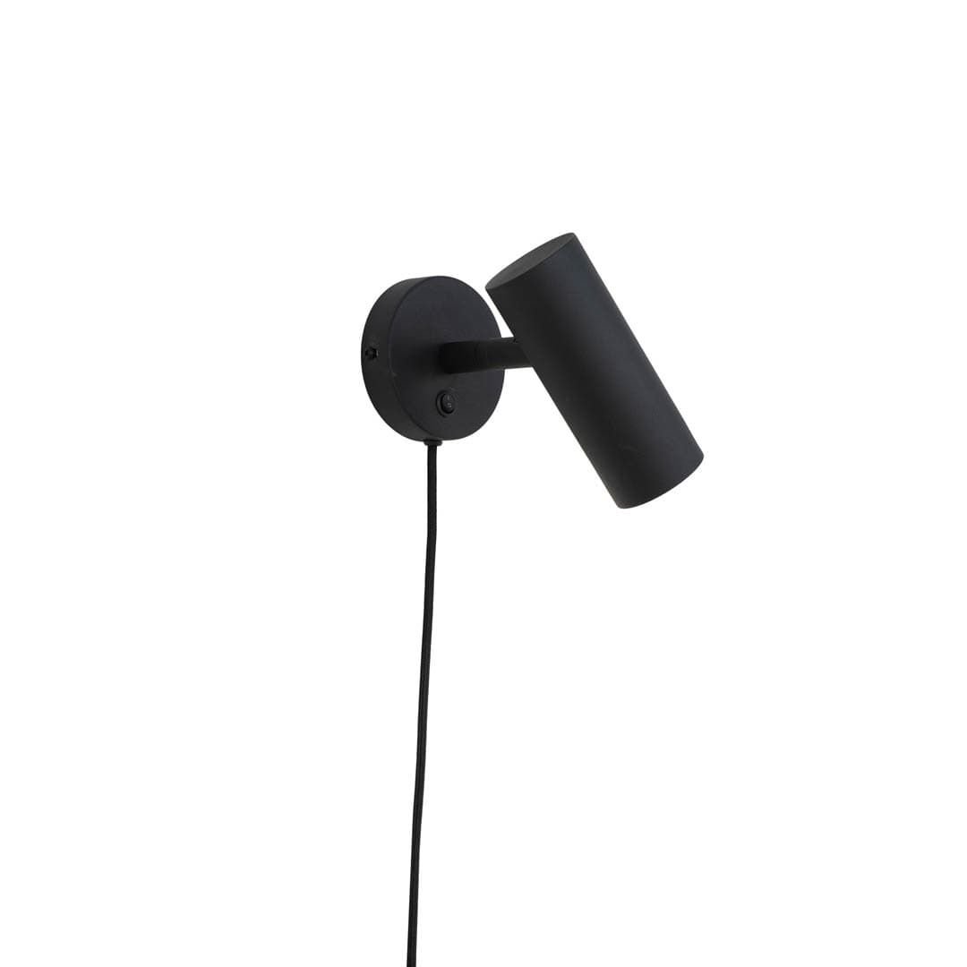 Paris Wandlampe 10x22x15cm schwarz.