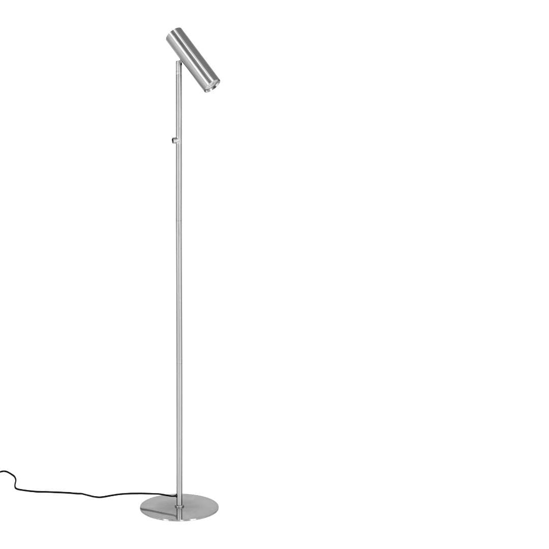 Naja Stehlampe silber.