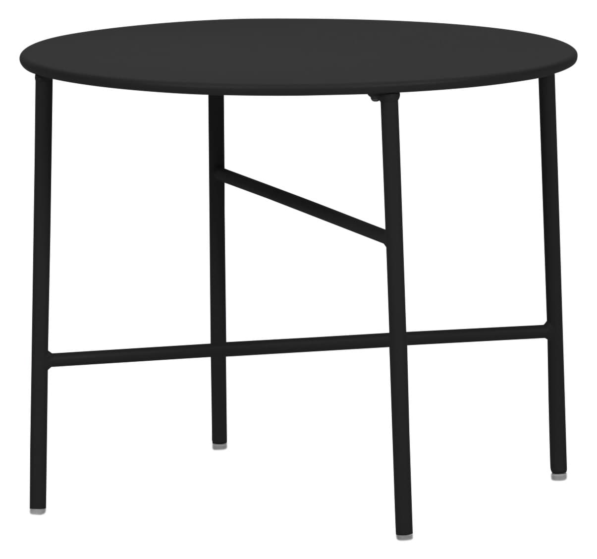 Penny Gartentisch Ø 50 cm. H 40 cm, schwarz.