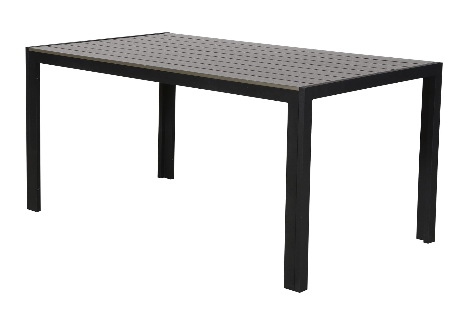 Cirl Gartentisch, 150 cm schwarz/grau.