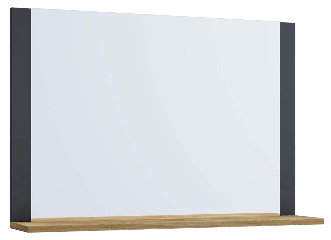 VCB10 Maxi Spiegelschrank Bad , Badespiegel mit 1 Regal Honig-Eiche dekor.