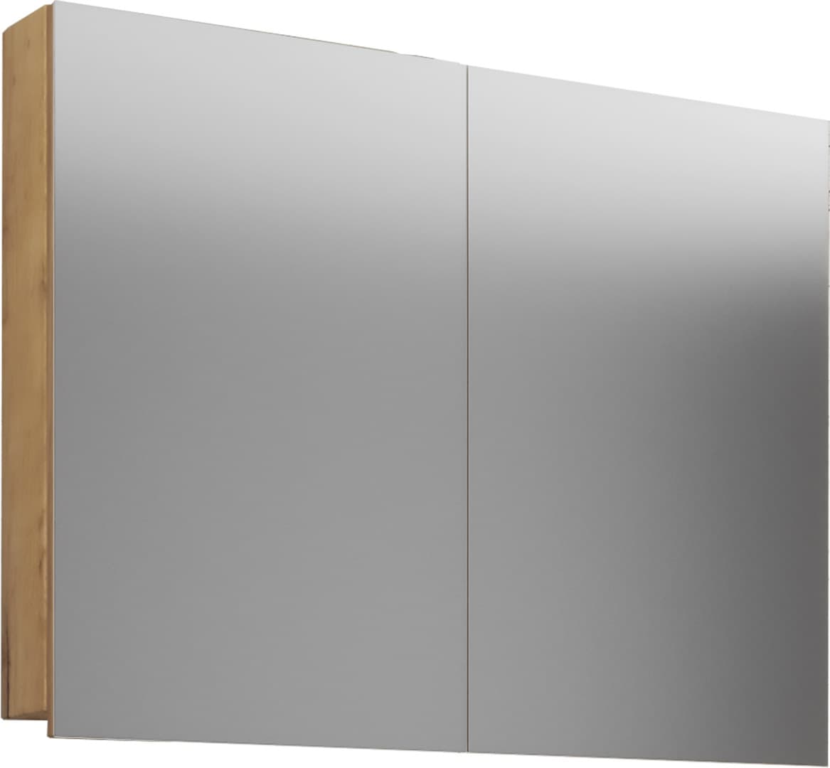 VCB1 Bad Wandschrank m Spiegel 80 cm Honig Eiche Dekor.