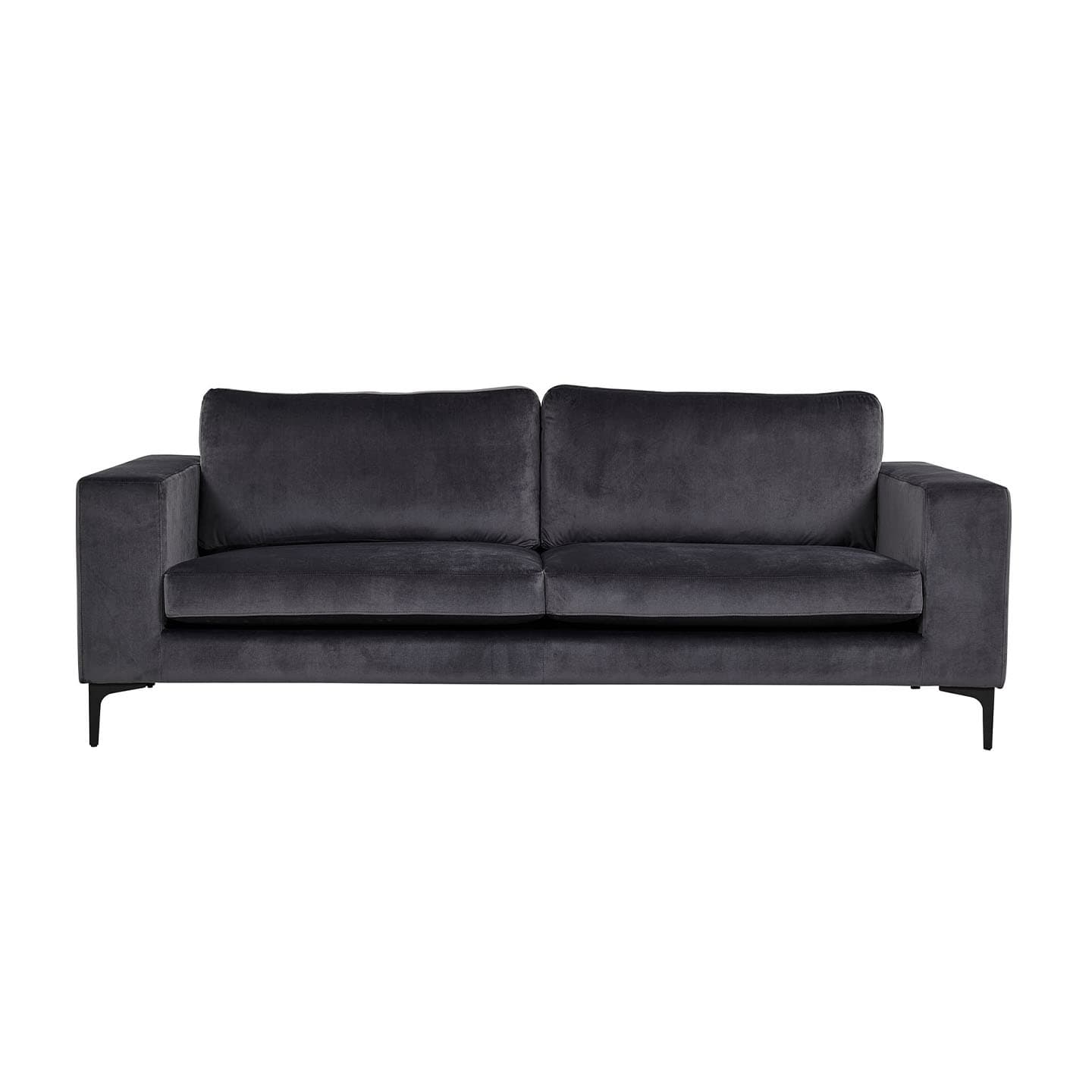Bolero Sofa 3 Personen velour grau.