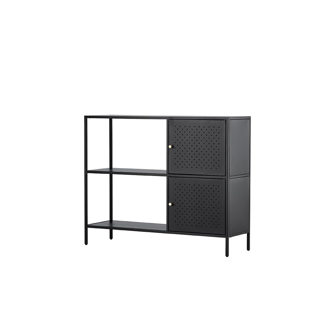 Salta Sideboard 2 Türen, 2 Regale schwarz.