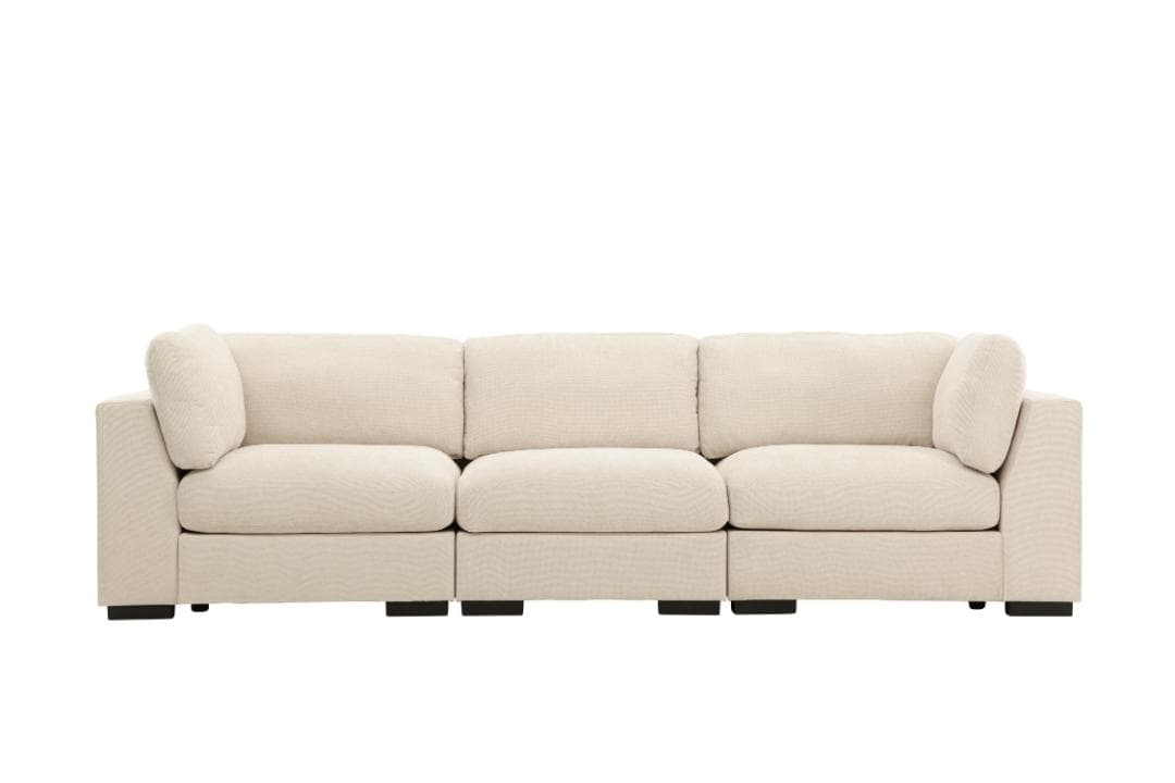 Salerno Sofa 3-Sitzer beige.
