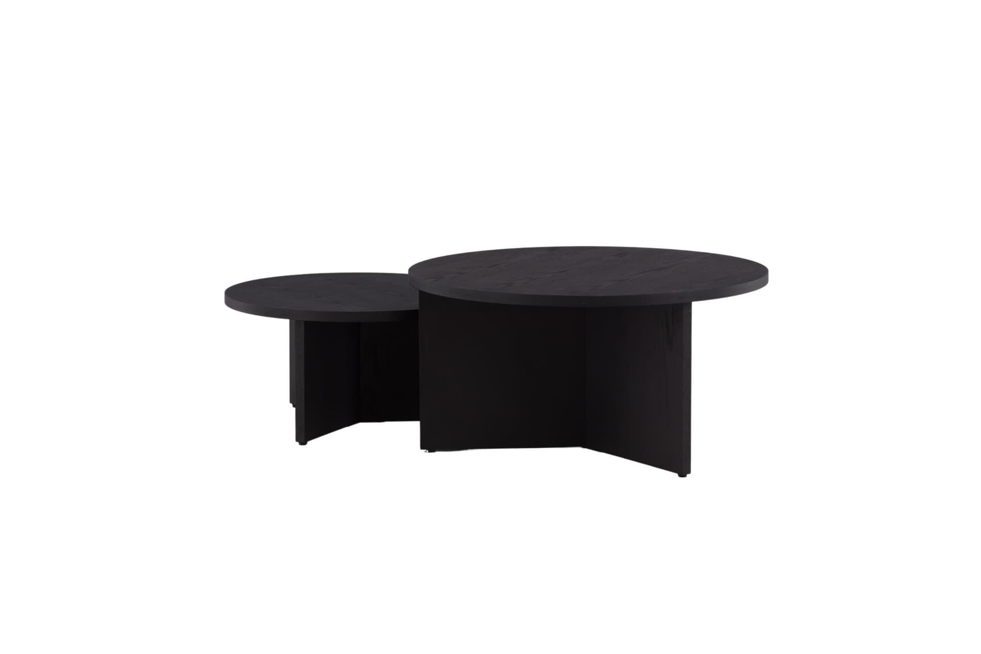 Saltö Couchtisch Set mit 2 schwarz.