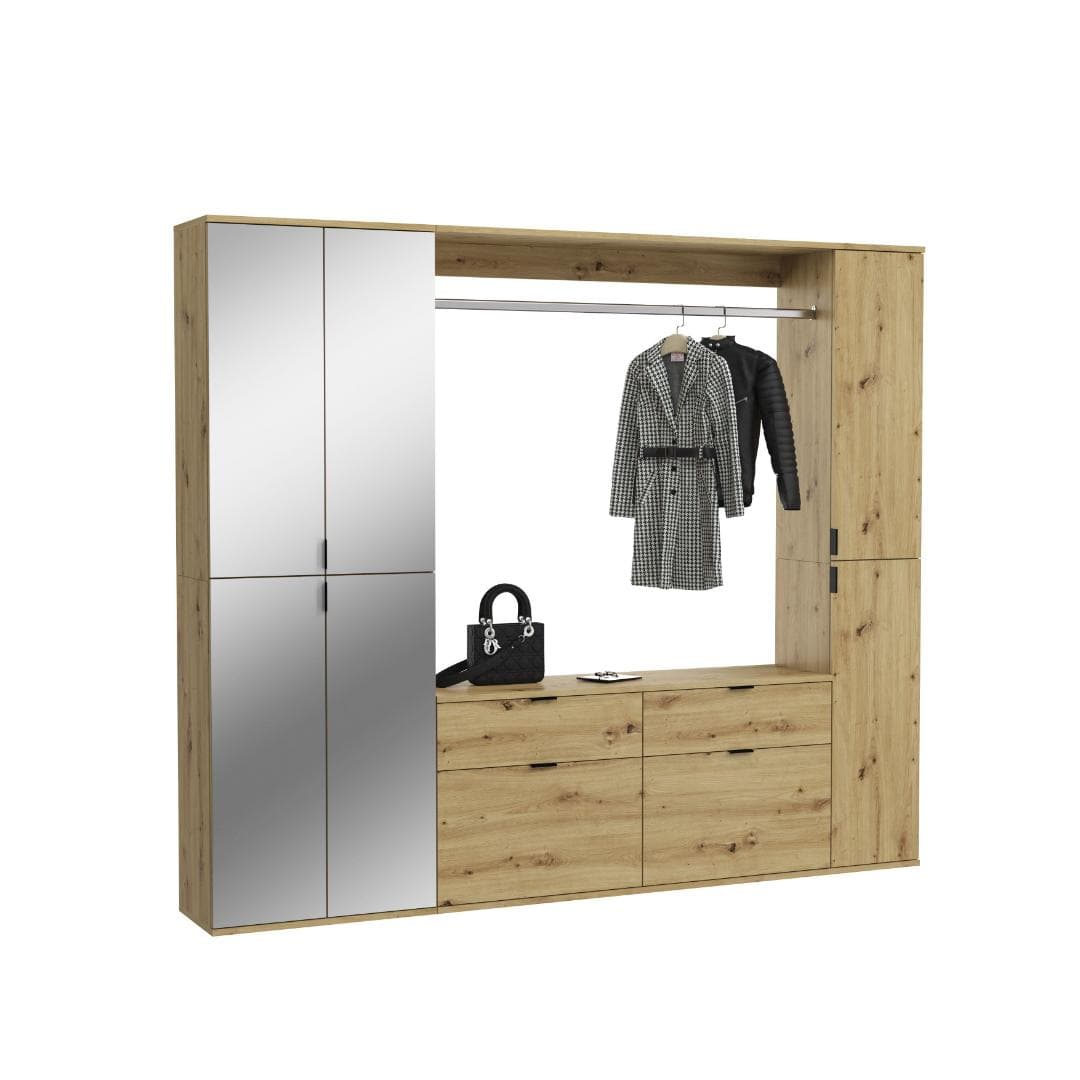 ProjektX Garderobenmöbel Set P5 Eiche Dekor.
