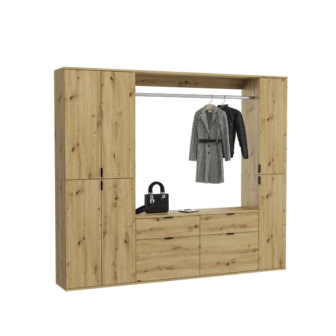 ProjektX Garderobenmöbel Set P6 Eiche Dekor.