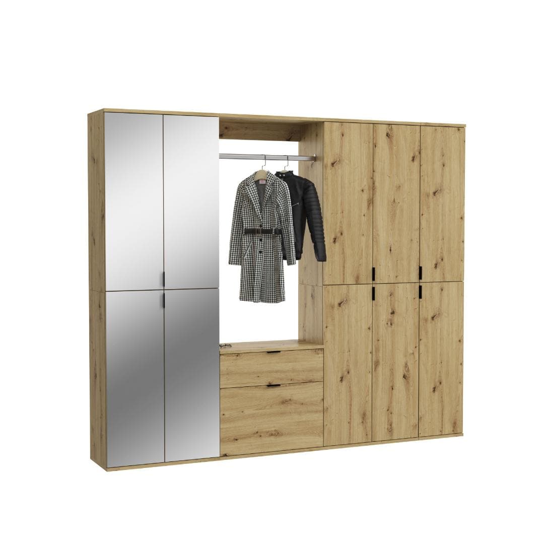ProjektX Garderobenmöbel Set P4 Eiche Dekor.