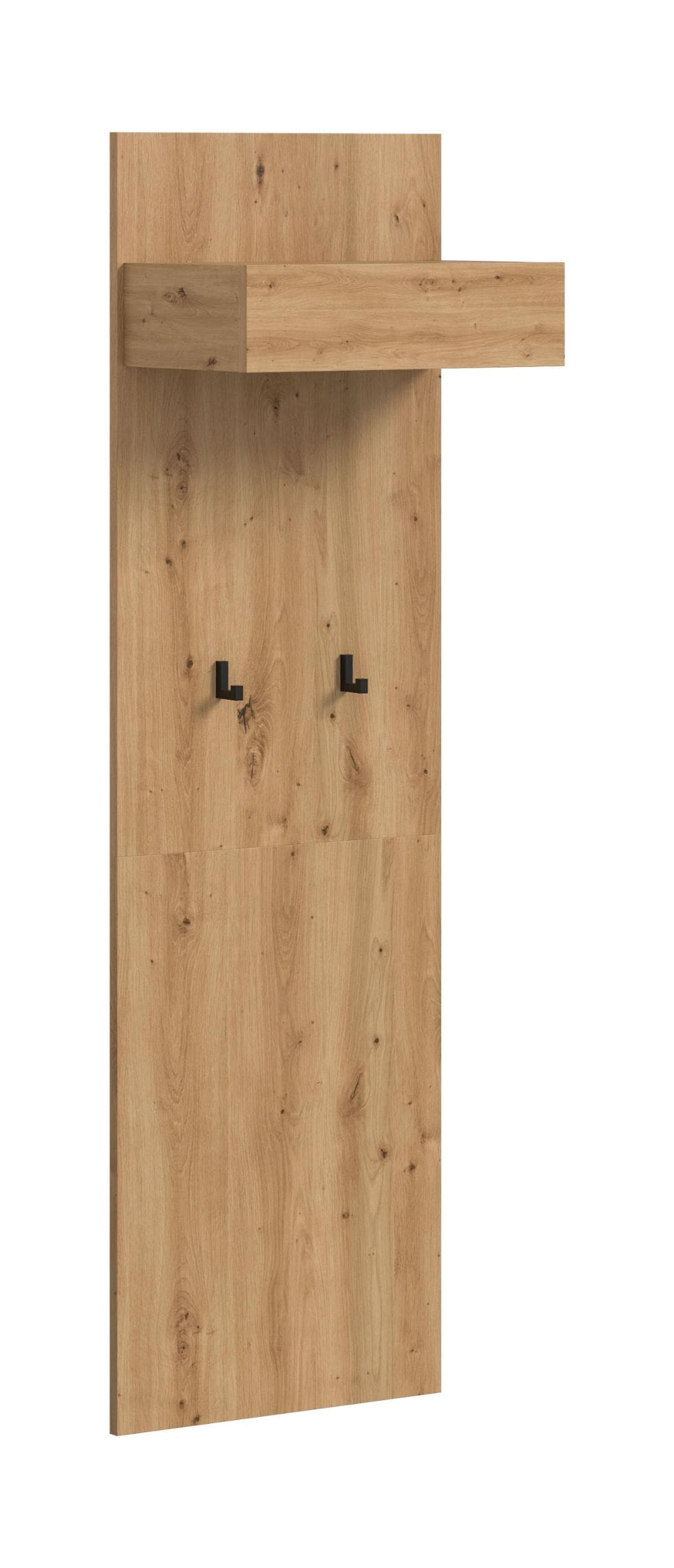 Drive Wandgarderobe 2 Haken Eiche Dekor.