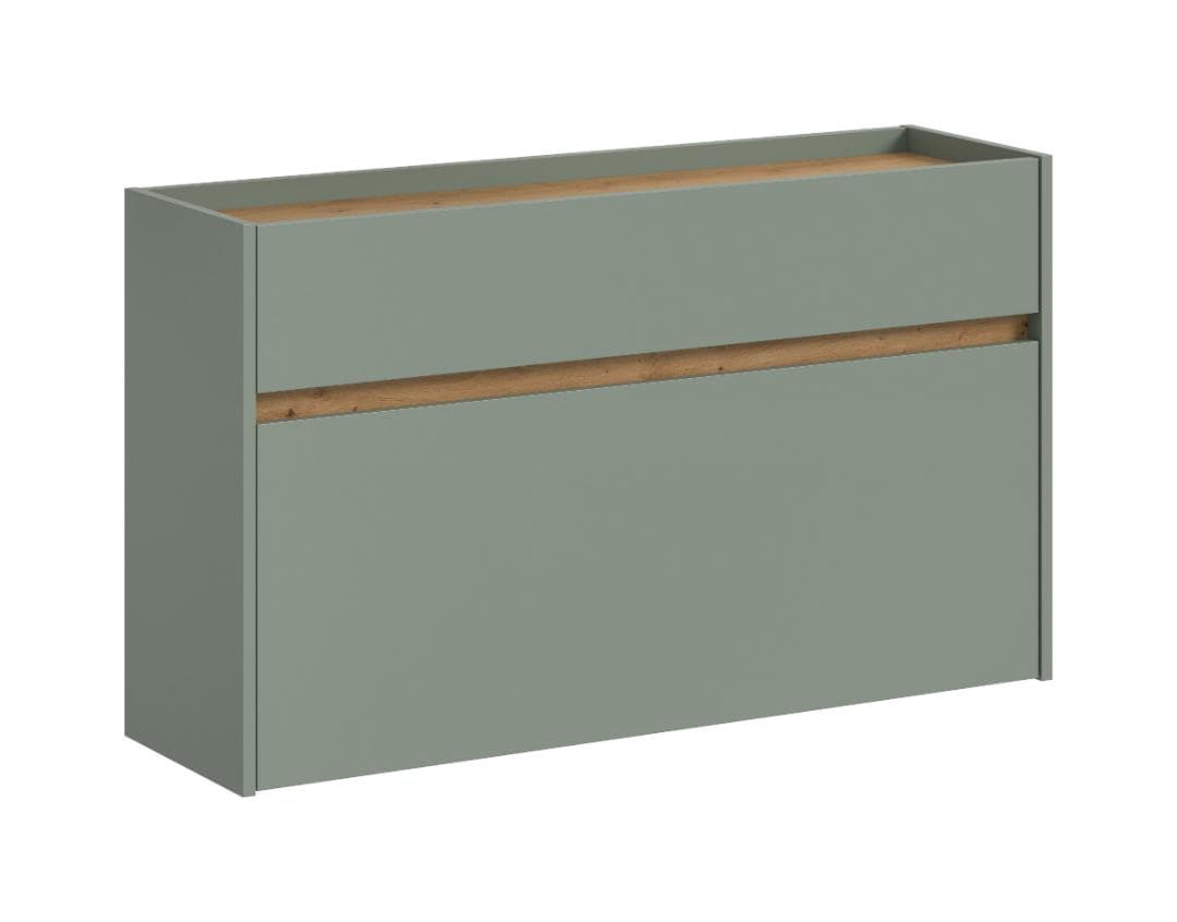 Drive Schuhschrank 1 Klappentür, 1 Schublade Salbeidekor.