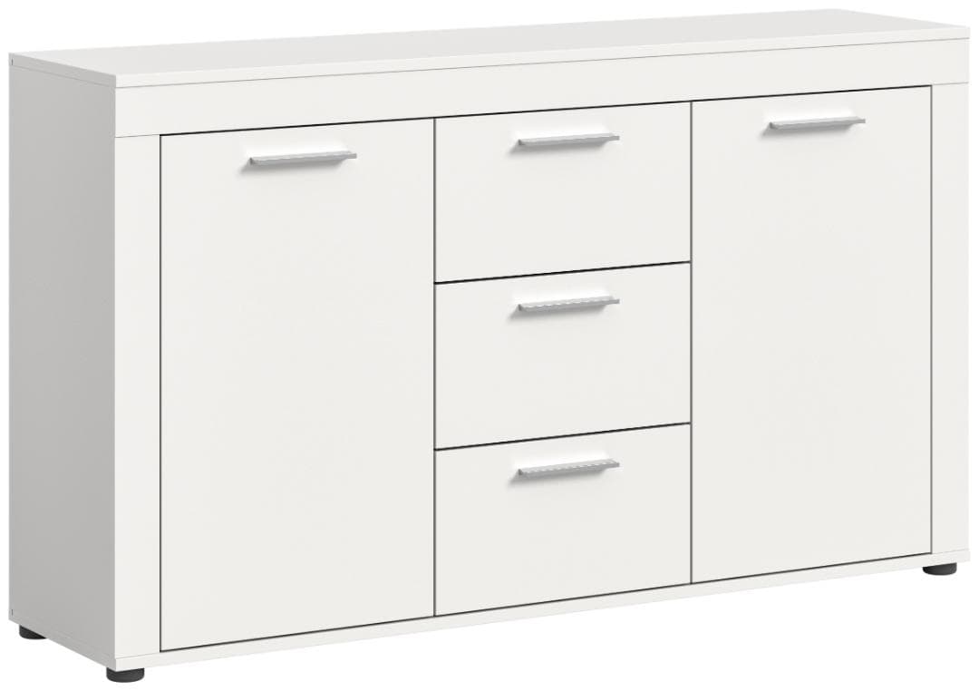 Jam Sideboard 2 Türen, 3 Schubladen weiß.