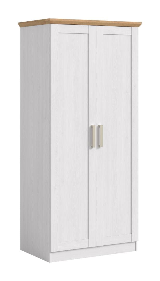 Florenz Kleiderschrank 2 Türen sibirische Lärche Dekor.