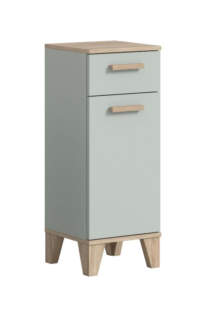 Star Badschrank 2 Schubladen, 1 Tür hellgrün.