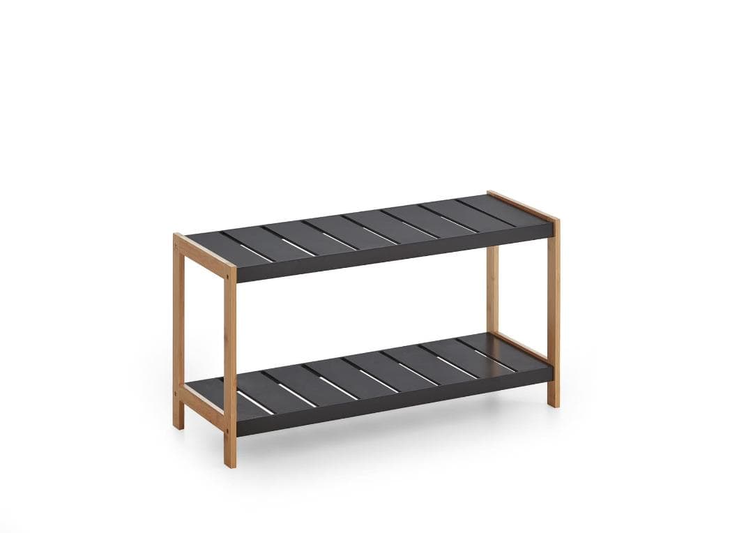 Karin Schuhschrank 1 Regalboden schwarz, Bambus.