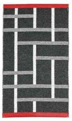 Kunststoffteppiche - Der Horred-Teppich Black & White Ask (Größe: 80 x 210 cm)