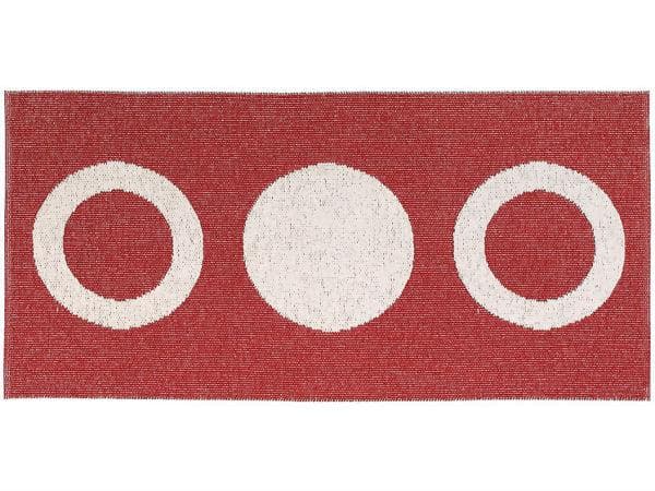 Kunststoffteppiche - Der Horred-Teppich Circle (rot) (Größe: 150 x 250 cm)