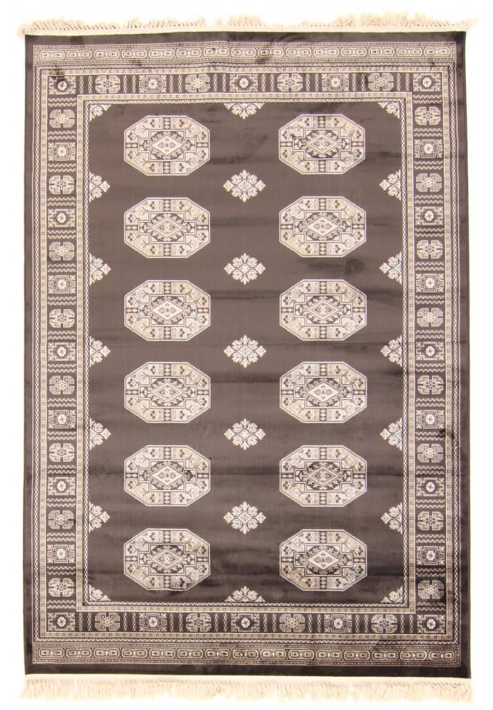 Wilton-Teppich - Charikar (schwarz) (Größe: 80 x 300 cm)