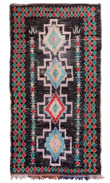 Marokkanische Berber Teppich Boucherouite 310 x 160 cm