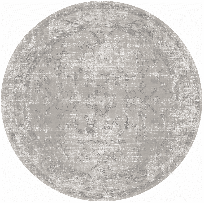 Rund Teppich - Gombalia (grau) (Größe: Ø 160 cm)