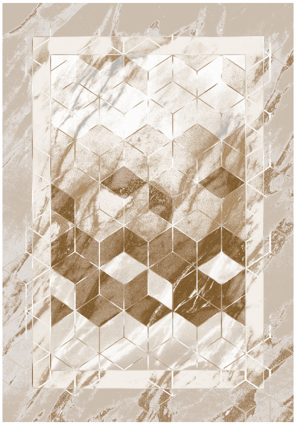 Wilton-Teppich - Castello (beige/weiß) (Größe: 200 x 280 cm)
