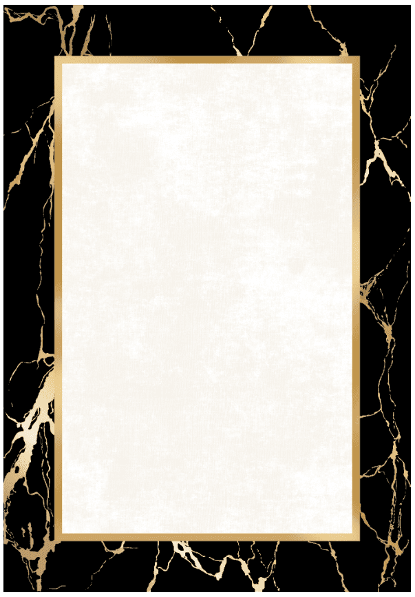 Wilton-Teppich - Cerasia (schwarz/weiß/gold) (Größe: 200 x 280 cm)