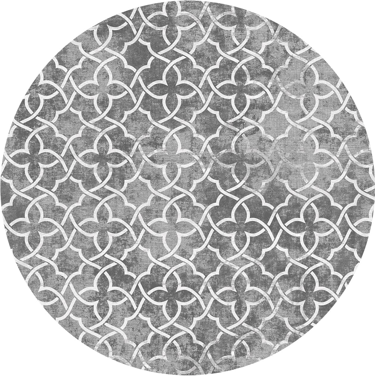 Rund Teppich - Draham (grau) (Größe: Ø 200 cm)