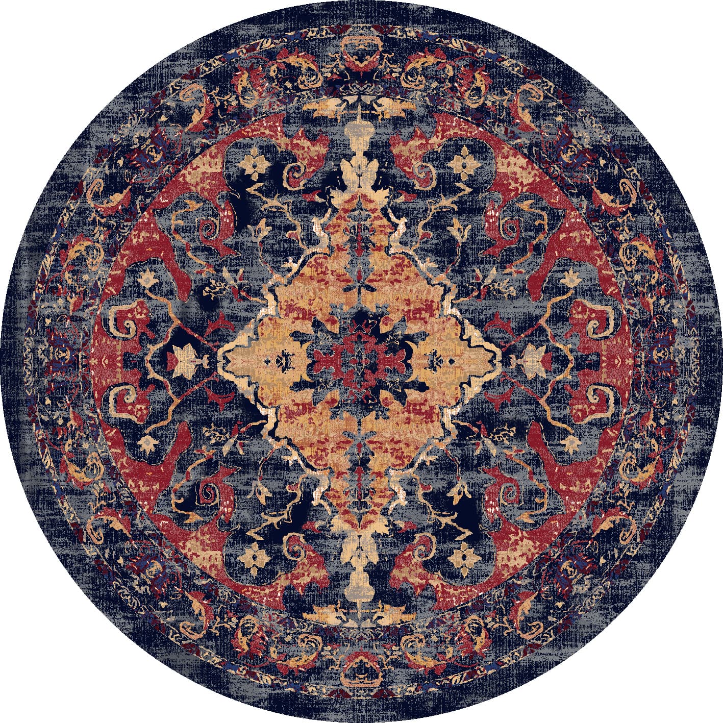 Rund Teppich - Tabarka (multi) (Größe: Ø 160 cm)