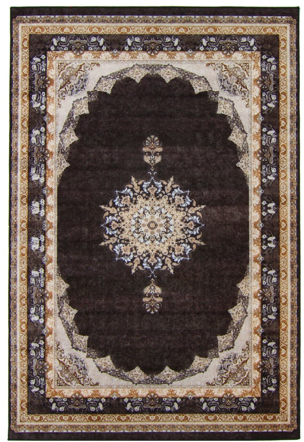 Wilton-Teppich - Lukla (schwarz) (Größe: 160 x 230 cm)