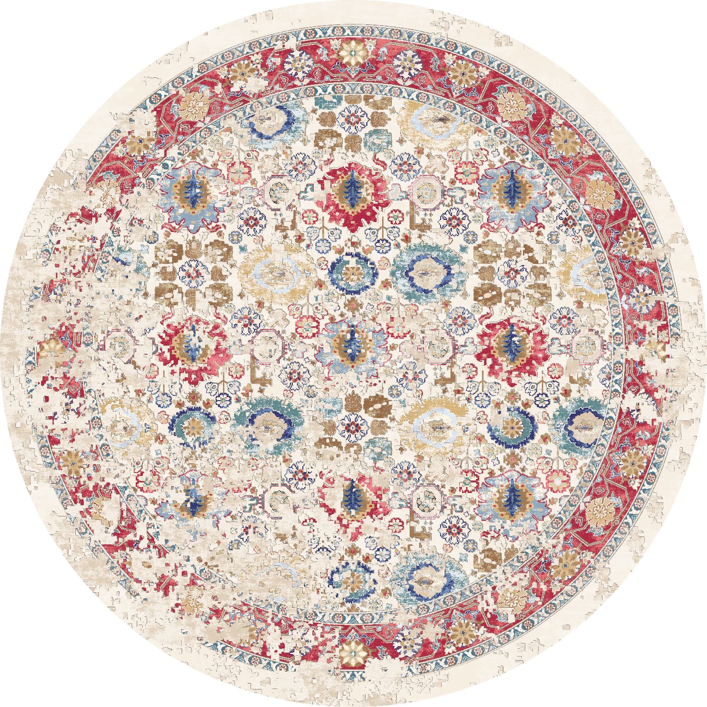 Rund Teppich - Toujane (multi) (Größe: Ø 180 cm)