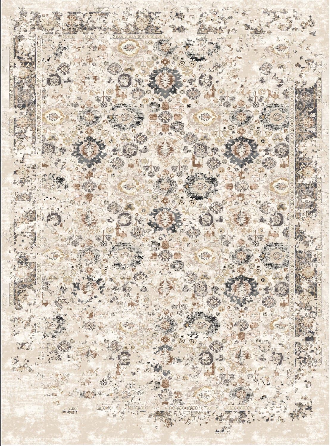 Wilton-Teppich - Toujane (grau) (Größe: 250 x 350 cm)