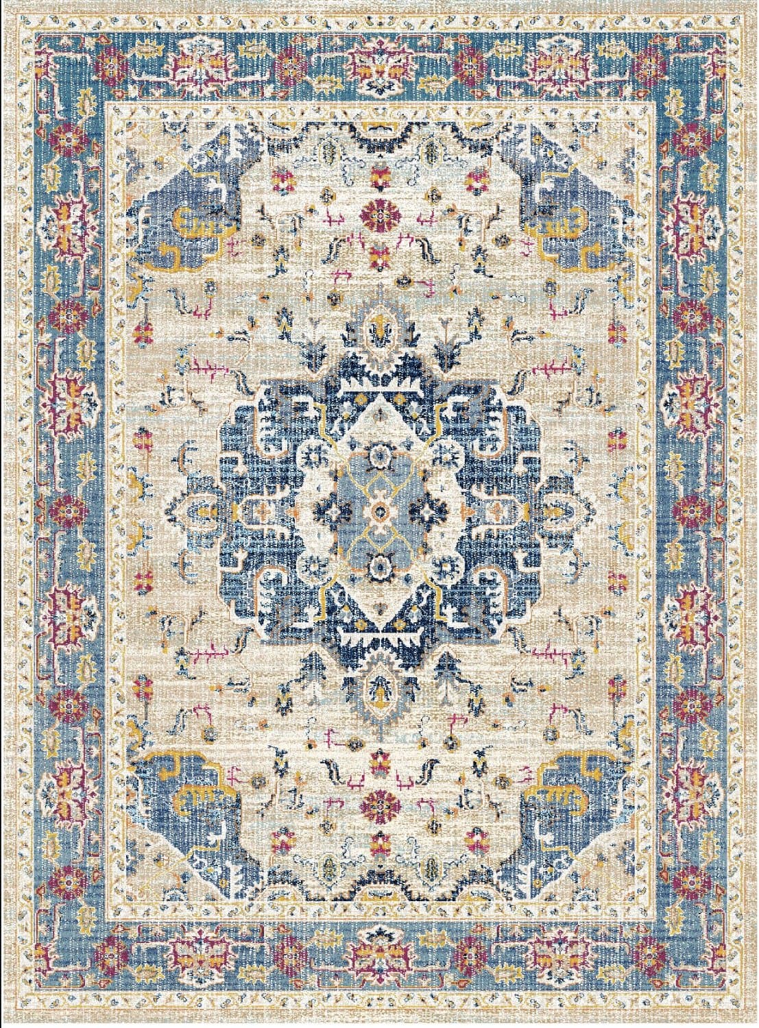 Wilton-Teppich - Siliana (blau) (Größe: 160 x 230 cm)