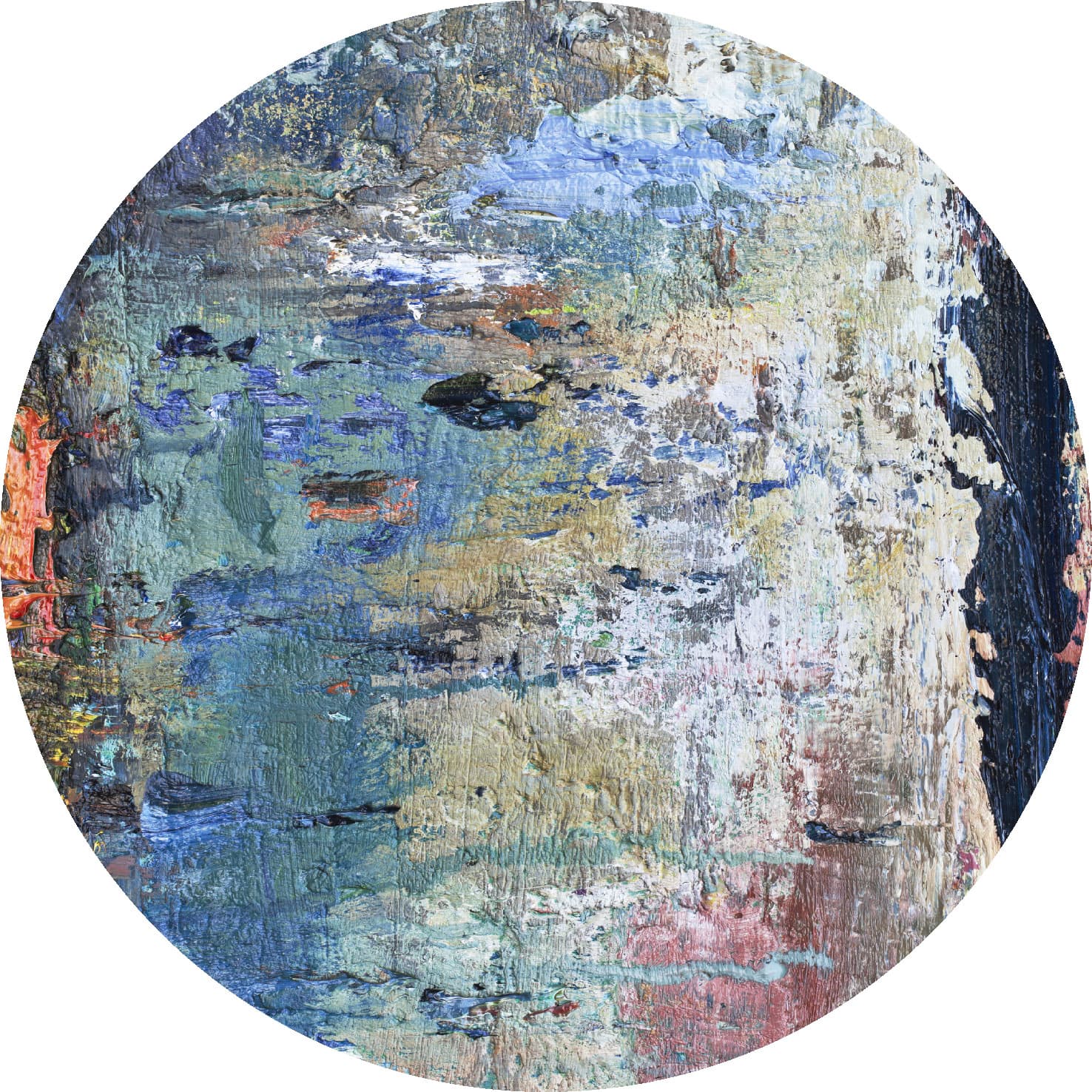 Rund Teppich - Tivat (blau/multi) (Größe: Ø 200 cm)