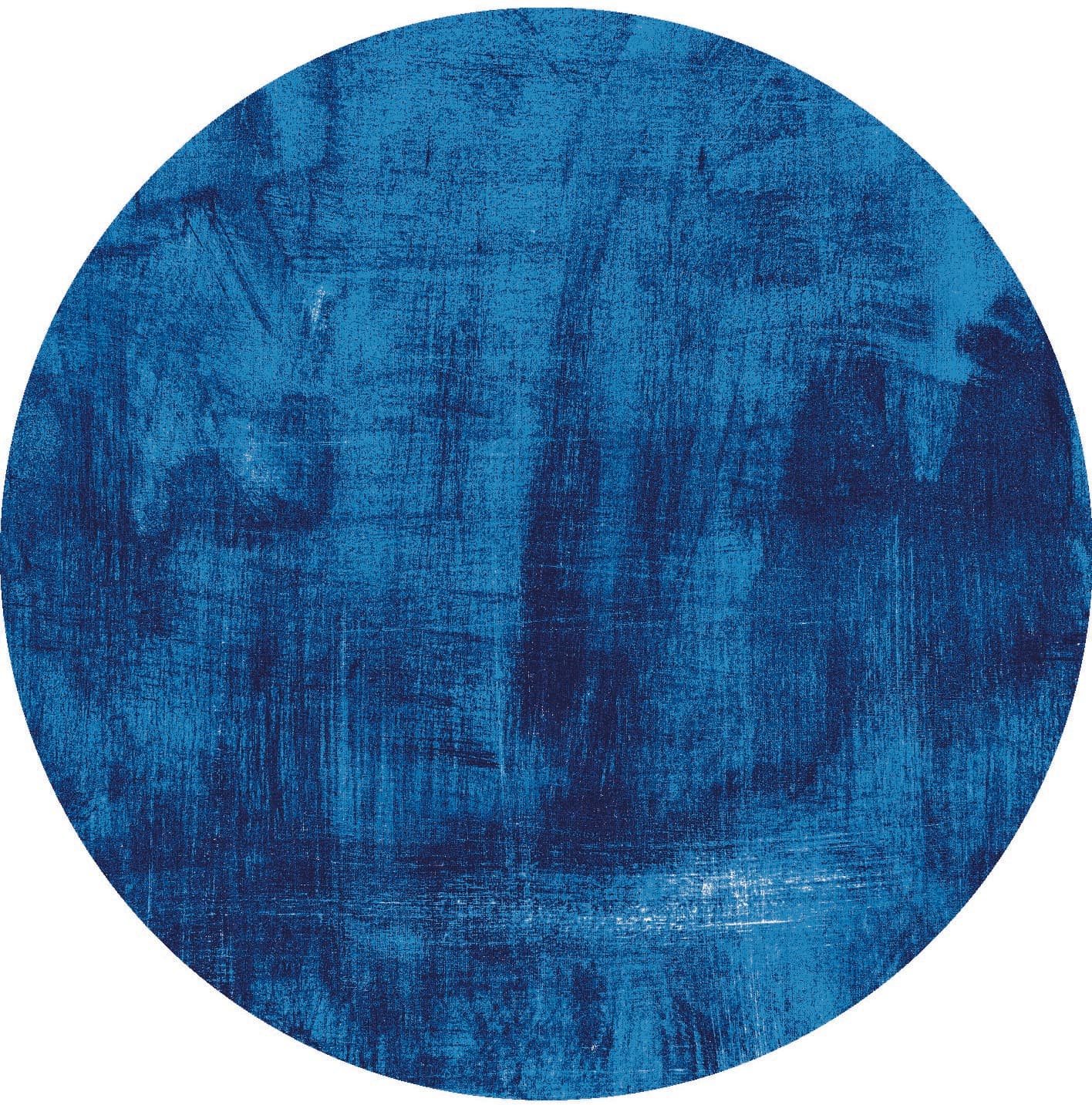 Rund Teppich - Campile (blau) (Größe: Ø 160 cm)