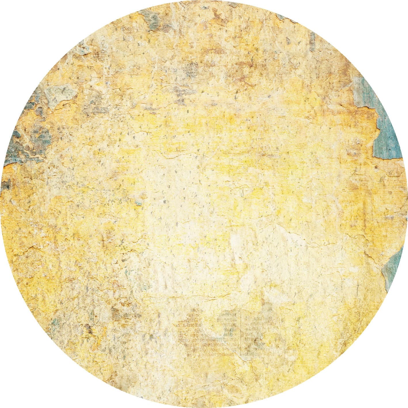 Rund Teppich - Palau (gold/beige/blau) (Größe: Ø 160 cm)