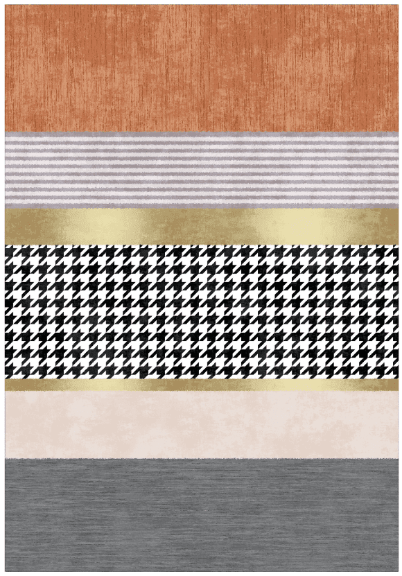 Wilton-Teppich - Esme (orange/bunt) (Größe: 200 x 280 cm)