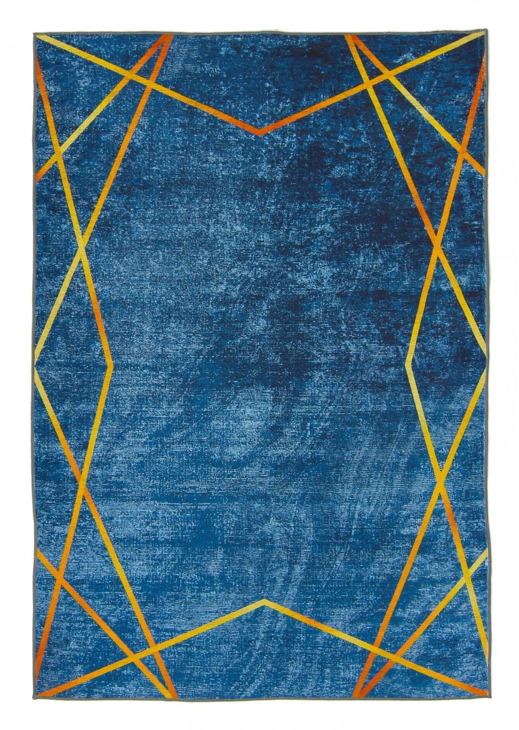 Wilton-Teppich - Zaros (blau/gold) (Größe: 200 x 280 cm)