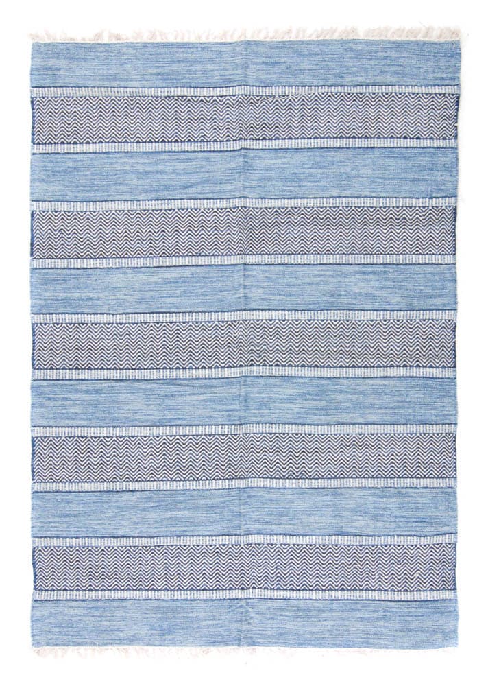 Flickenteppich von Strehög of Sweden - Havtorn (blau) (Größe: 80 x 200 cm)