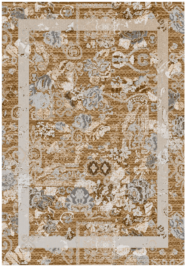 Wilton-Teppich - Lefkada (braun/bunt) (Größe: 200 x 280 cm)